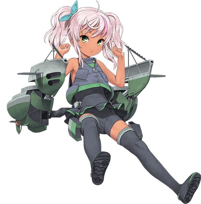 Jiji Aardvark Comandante Cappellini Kancolle Kantai Collection Official Art 1girl Ahoge